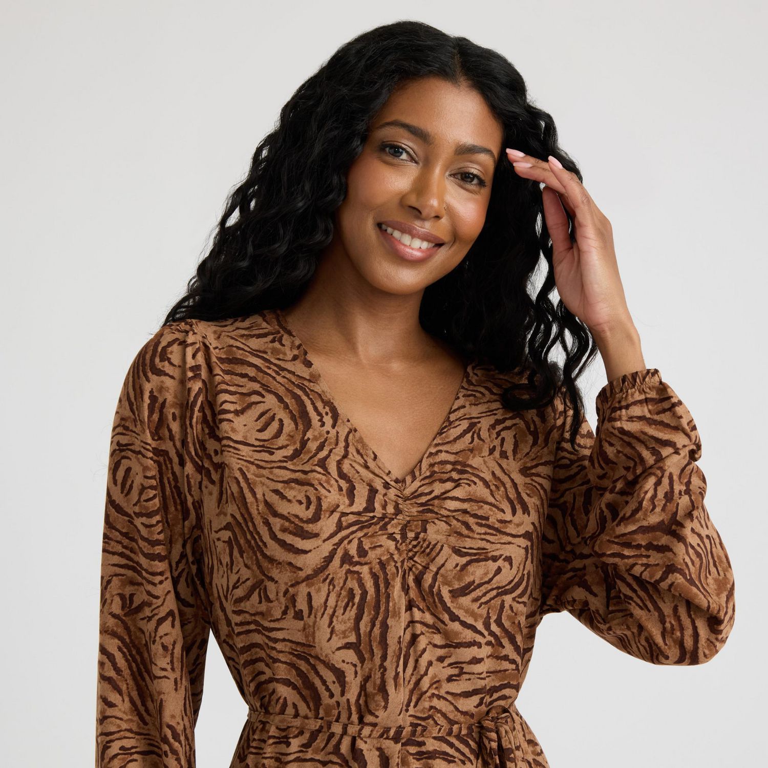 Robe à volants manches longues de Mexx pour femmes