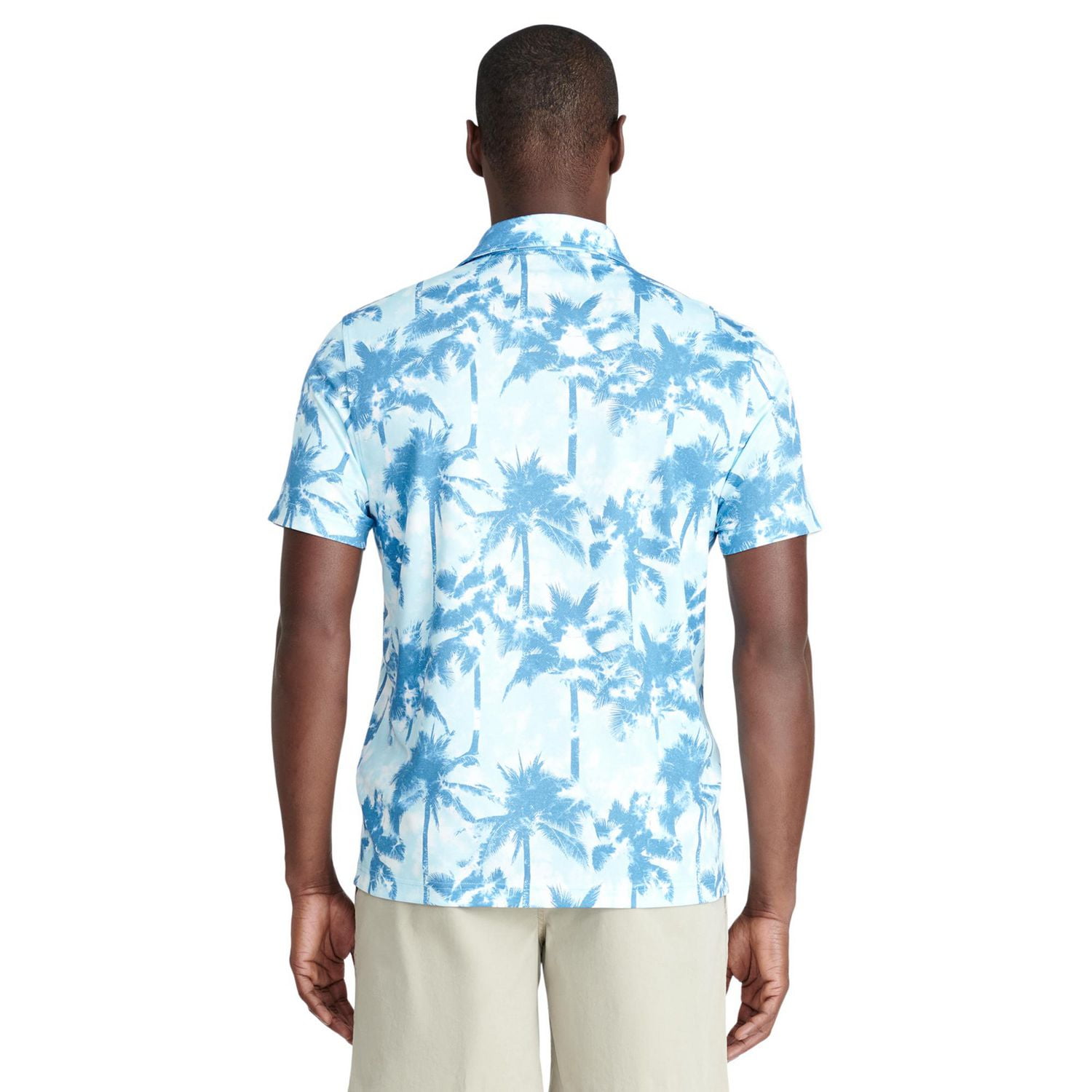 IZOD MENS SHORT SLEEVE PRINT POLO