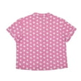 thumbnail image 4 of Women's Hello Kitty Pink  Button-Up Shirt & Shorts Sleep Set - Online Exclusive, 4 of 7