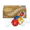 thumbnail image 1 of Lindt LINDOR Assorted Swiss Chocolate Truffles, Count of 3, 36 Gram Box, 1 of 8
