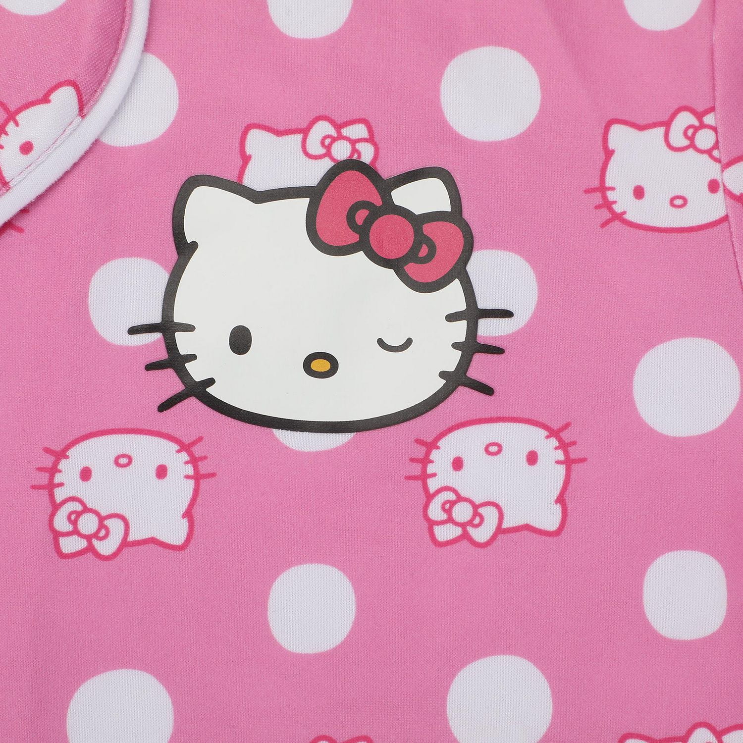 Ensemble Chemise Et Short Boutonnés Hello Kitty Rose Pour Femme - Exclusivité en ligne