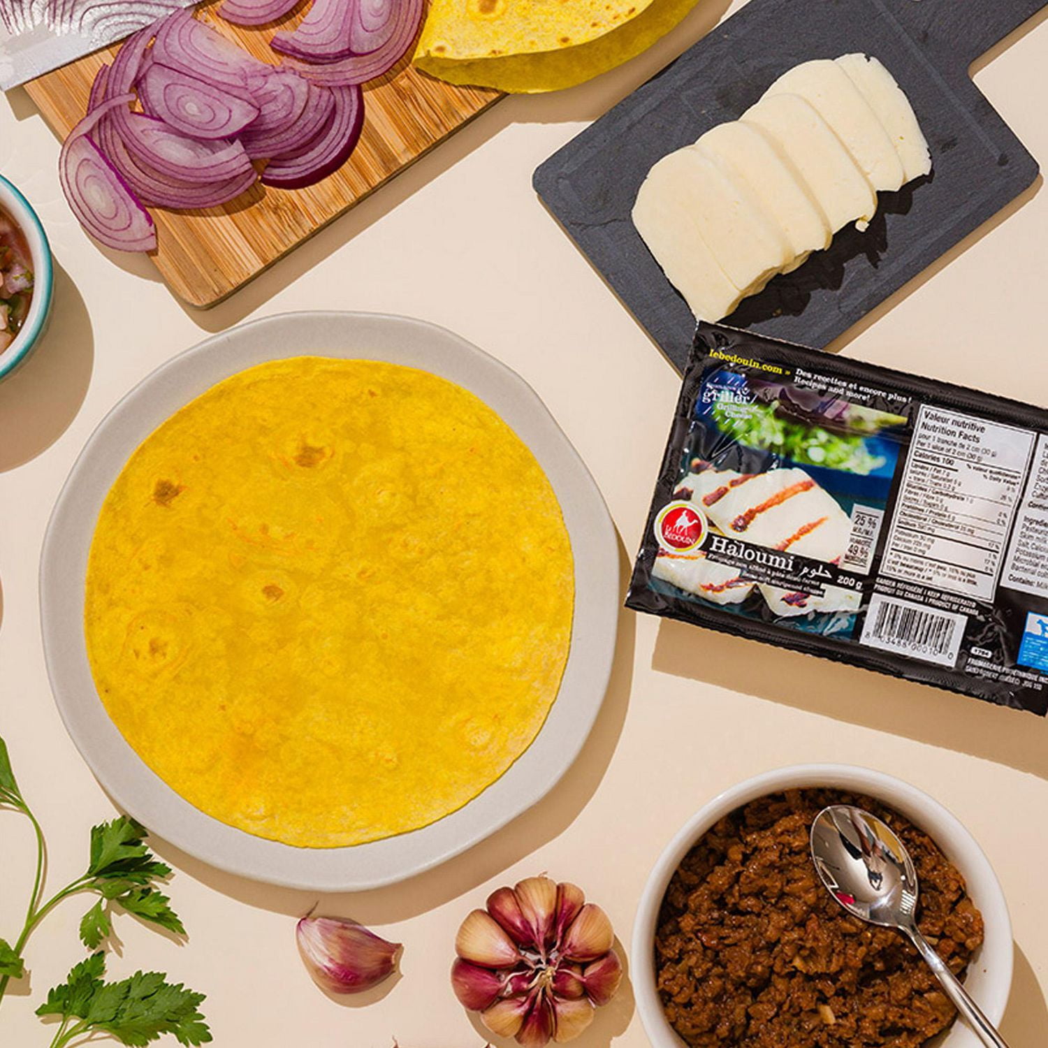 Le Bedouin Herbs And Garlic Haloumi Cheese