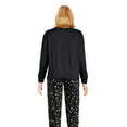 thumbnail image 3 of George Women's Tie Top Pajamas 2-Piece Set, 3 of 6