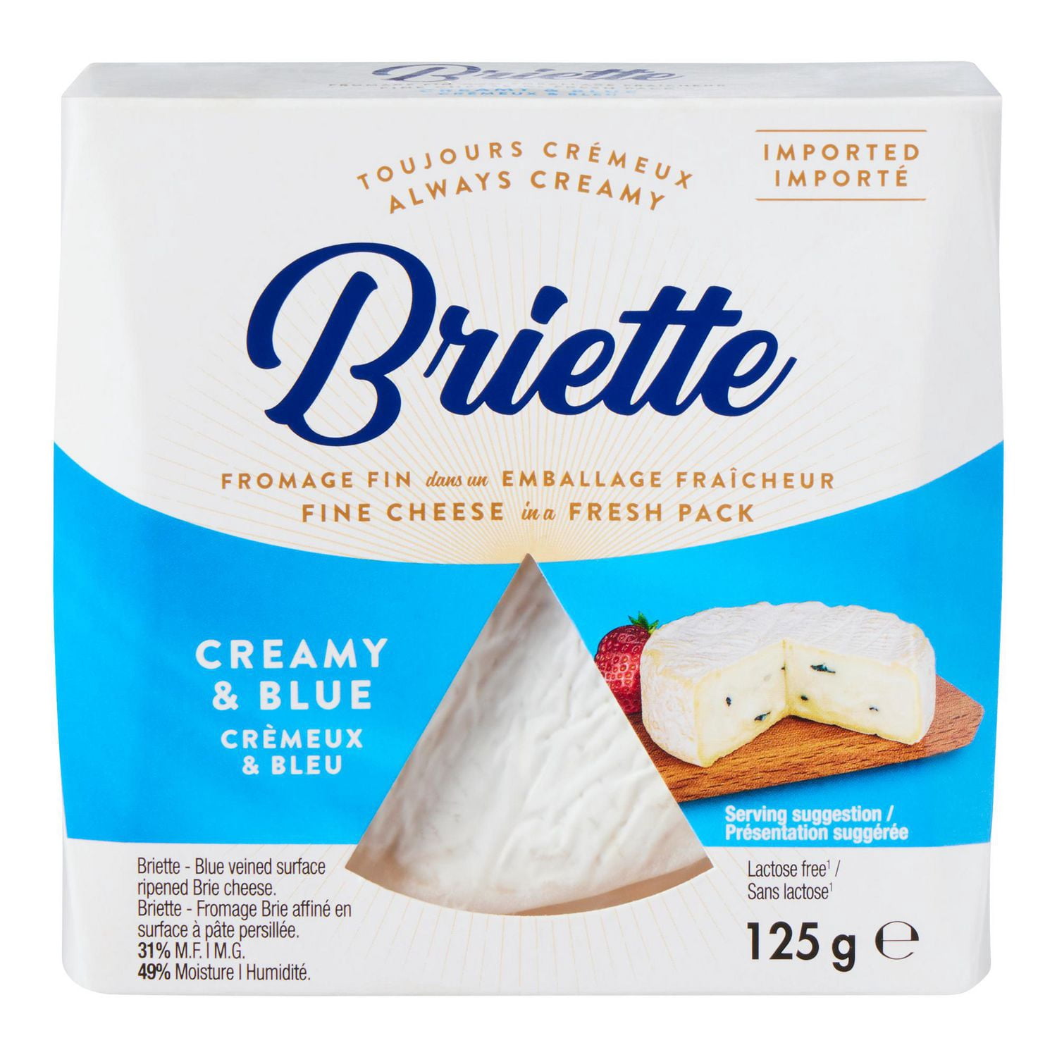 Fromage fin Crémeux et bleu Briette