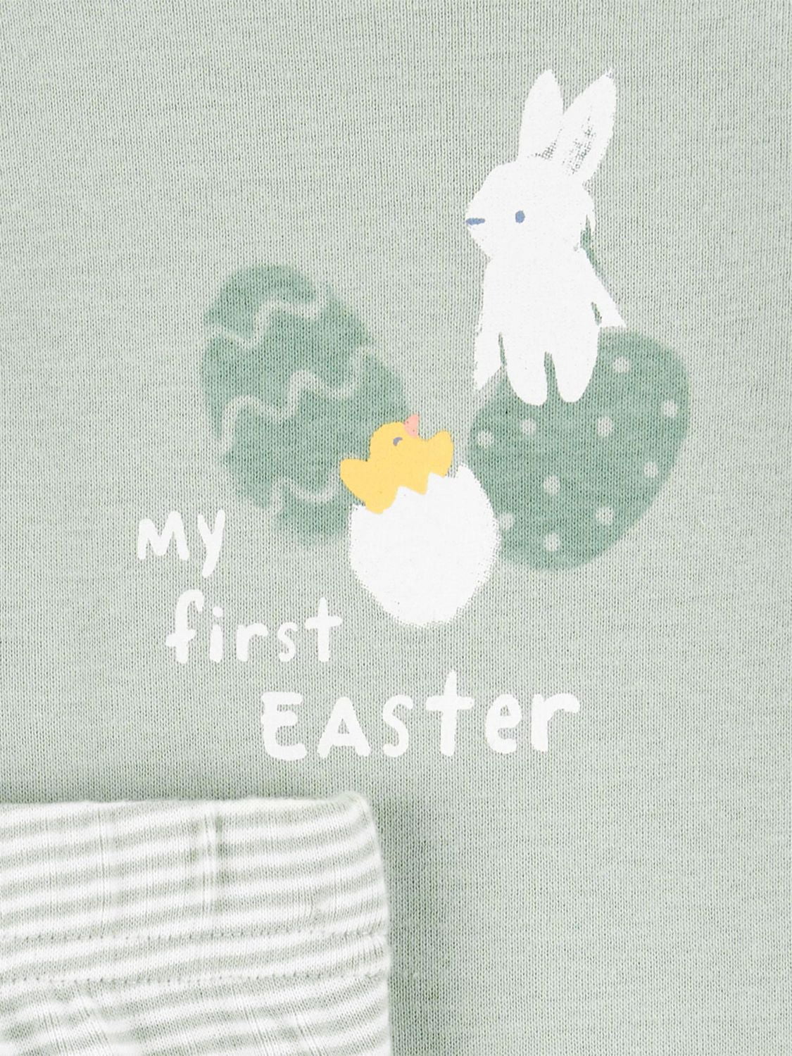 Carter's Child of Mine Baby Unisex Bodysuit Pant Set - Green My First Easter