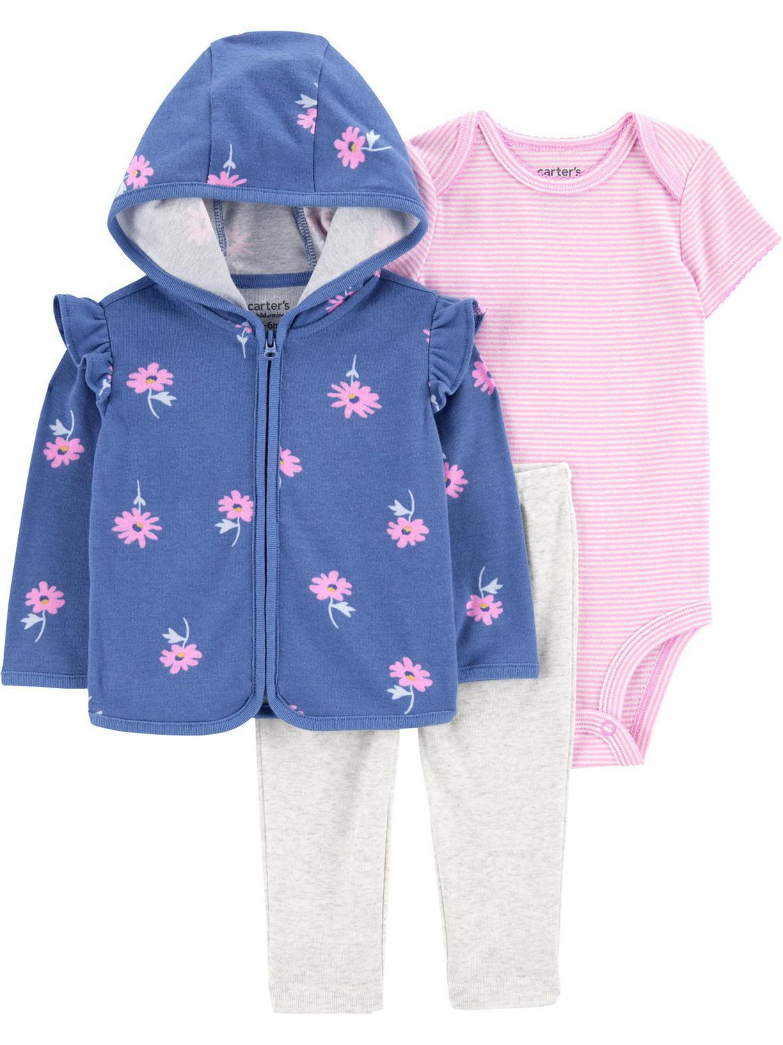 Carter's Child of Mine Baby Girls' Floral 3 Piece Set
