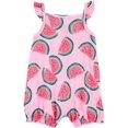 thumbnail image 2 of Carter's Child of Mine Infant Girl 1pc Romper-Pink Watermelon, 2 of 3