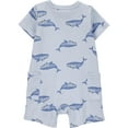 thumbnail image 2 of Carter's Child of Mine Infant Boy 1pc Rompers-Blue Whale, 2 of 3