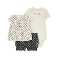 thumbnail image 1 of Carter's Child of Mine Baby Girls' Black and White Diaper Cover Set, 1 of 6