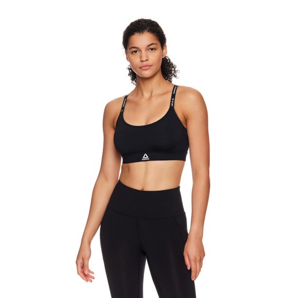 Reebok Women's Low Impact Favorite Racerback Sports Bra with Removable ...