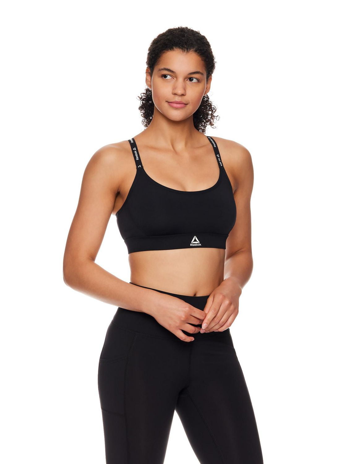 Reebok Women's Low Impact Favorite Racerback Sports Bra with Removable Cups
