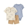 thumbnail image 1 of Carter's Child of Mine Baby Boys' Beige Elephant Diaper Cover Set, 1 of 6