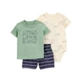 thumbnail image 1 of Carter's Child of Mine Baby Boys' Green Transportation Diaper Cover Set, 1 of 6