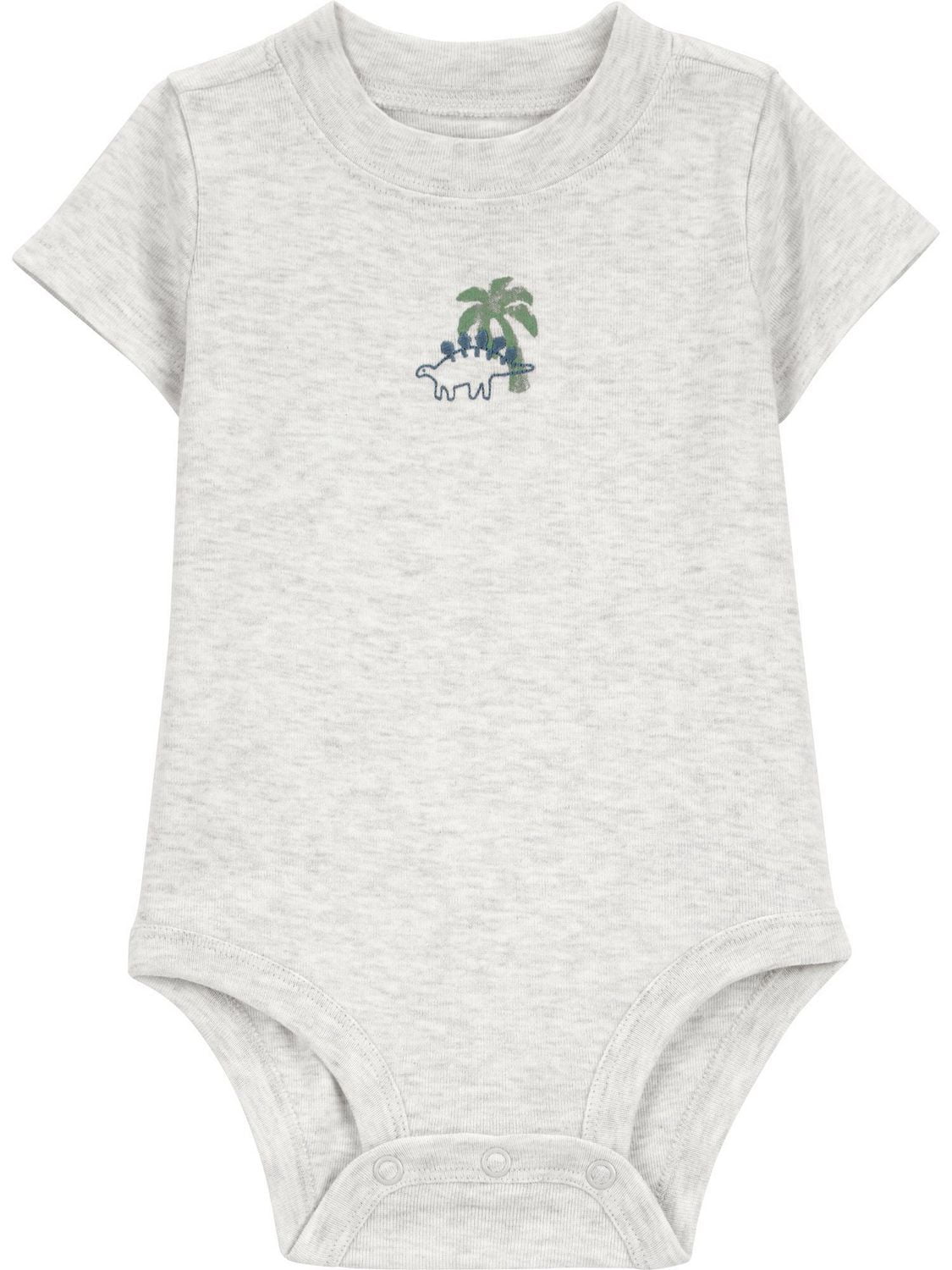 Carter's Child of Mine Baby Boys' Blue Stripe Dino Graphic Diaper Cover Set