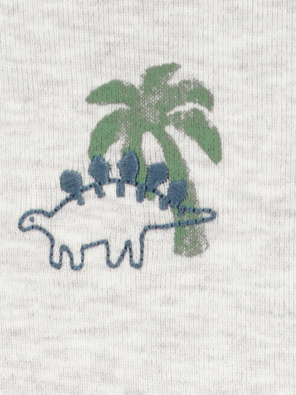 Carter's Child of Mine Baby Boys' Blue Stripe Dino Graphic Diaper Cover Set
