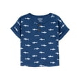 thumbnail image 3 of Carter's Child of Mine Baby Boys' Blue Shark Diaper Cover Set, 3 of 6