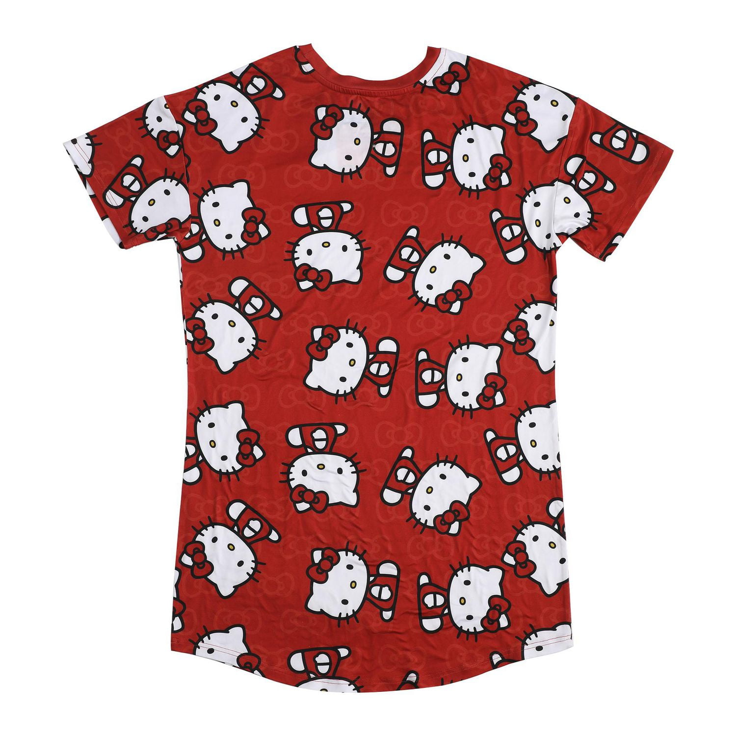 T-shirt De Nuit Hello Kitty Pour Femme, Rouge - Exclusivité en ligne.