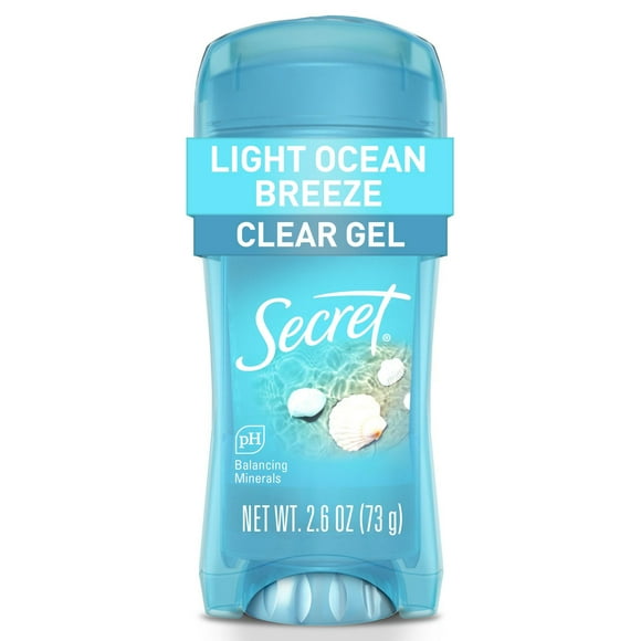 Secret Fresh Clear Gel Antiperspirant and Deodorant for Women, Ocean Breeze Scent, 73G
