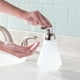 Pompe à savon moussant en verre brossé/givré de Mainstays 1 pompe de distribution à savon – image 2 sur 2