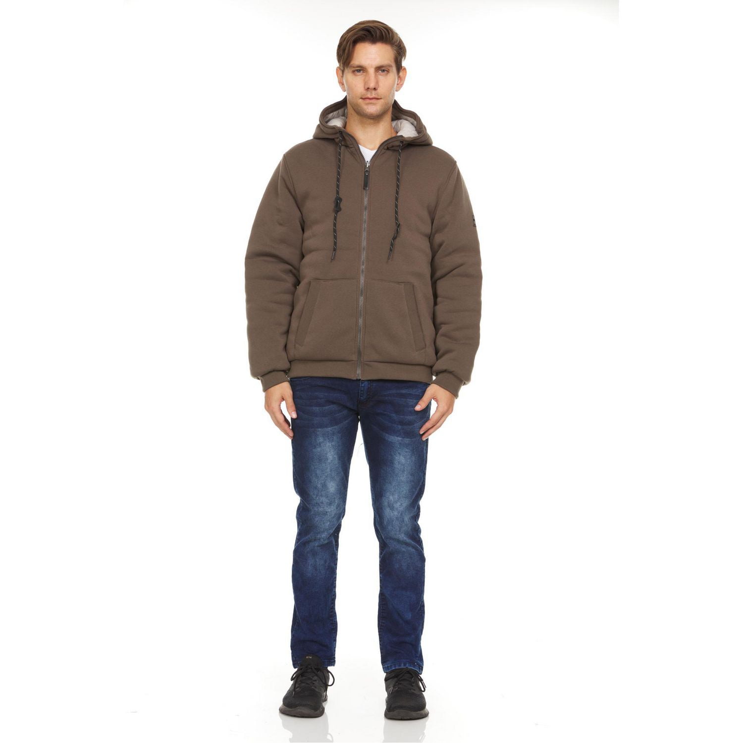 Mens Swiss Tech Reversible Hooded Fleece to Puffer Jacket | Walmart Canada