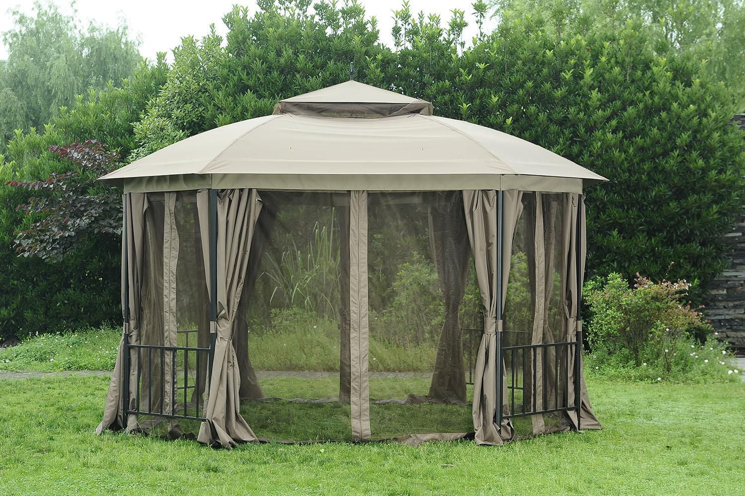 Sunjoy Replacement Canopy & Sunshade Tent for 10x12 Ft Octagon Gazebo