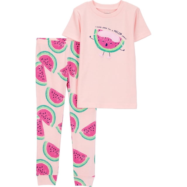 Carter's Child of Mine Ensemble pyjama 2 pièces en coton pastèque pour bébés et petites filles