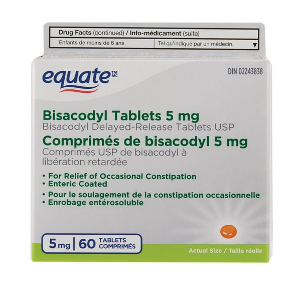 Equate Bisacodyl Tablets 5 mg