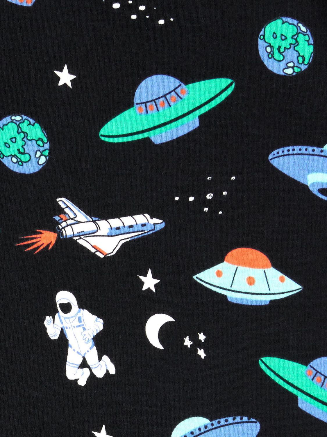 Carter's Child of Mine Baby and Toddler Boys' Black Space 2-Piece Cotton Pajama Set