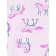 thumbnail image 2 of Carter's Child of Mine Baby and Toddler Girls' Unicorn 2-Piece Cotton Pajama Set, 2 of 3