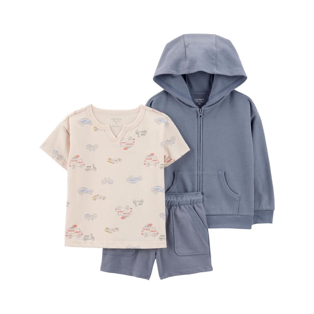 Carter's Child of Mine Ensemble de 3 pièces de transport à fines rayures pour tout-petits garçons