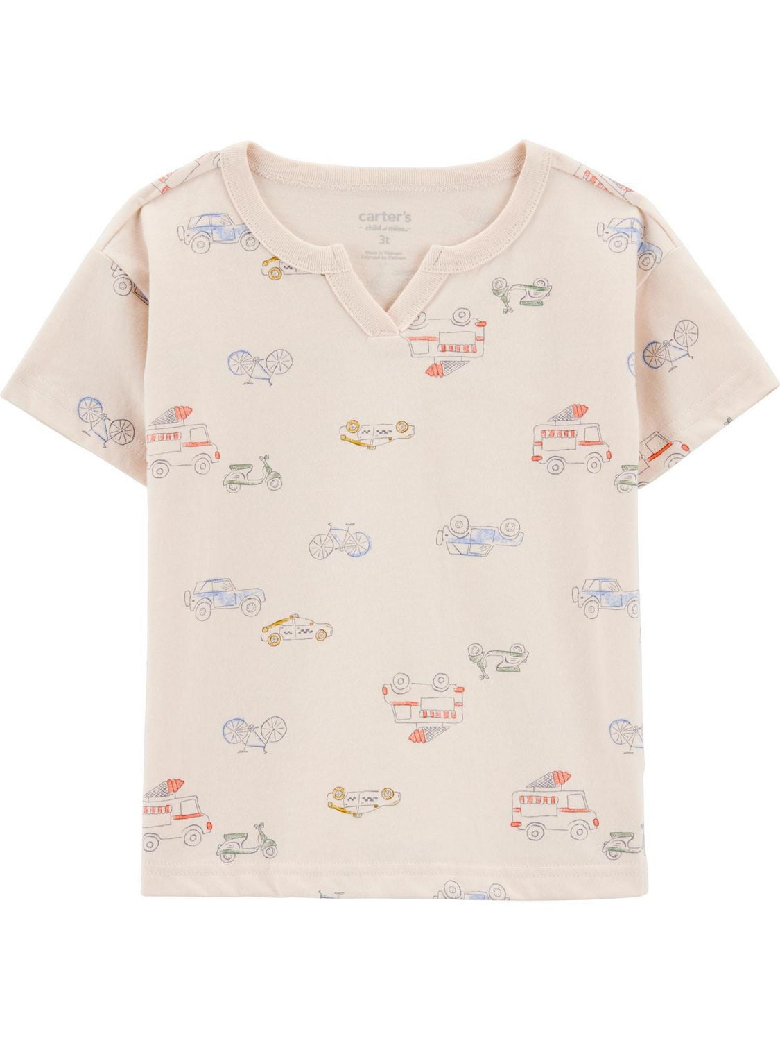 Carter's Child of Mine Toddler Boys' Pinstripe Transportation 3PC Set, Sizes 2T-3T