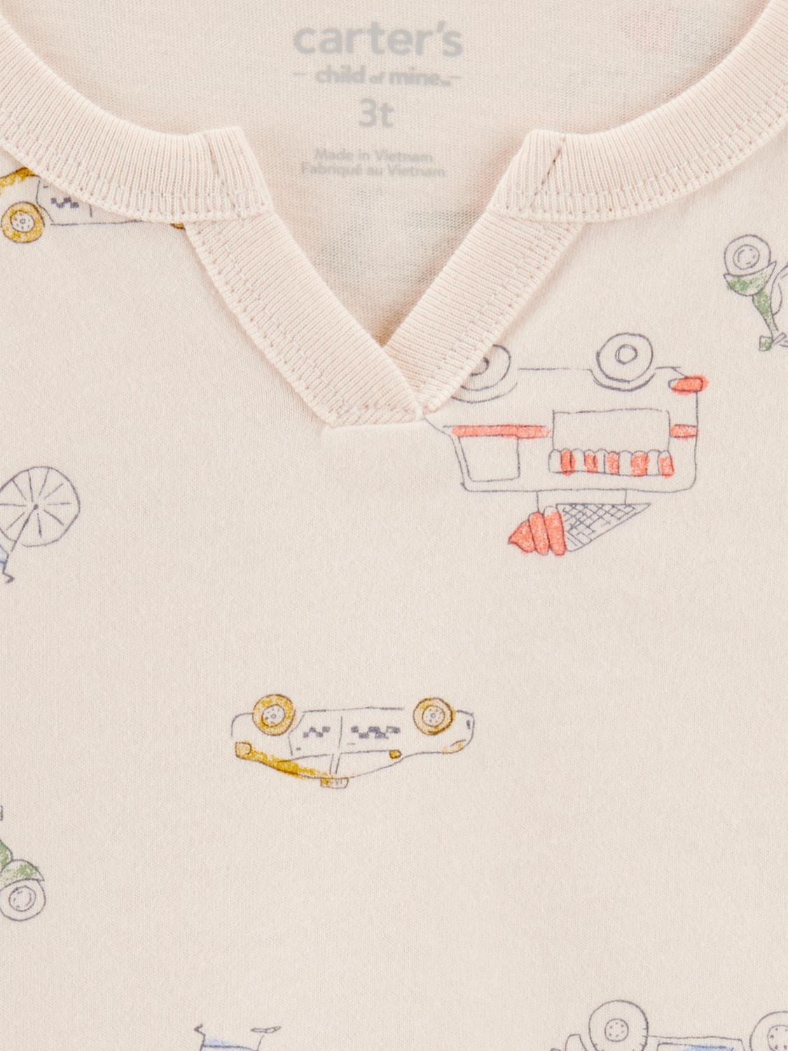 Carter's Child of Mine Toddler Boys' Pinstripe Transportation 3PC Set, Sizes 2T-3T
