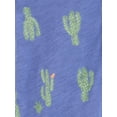 thumbnail image 2 of Carter's Child of Mine Toddler Boys' Blue Cactus 2-Piece Short Set, 2 of 3