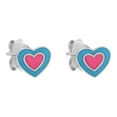 thumbnail image 1 of Quintessential – Goujon en argent sterling pour cœur émaillé, 1 of 1