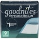 Goodnites Nighttime Disposable Bed Mats for Bedwetting, 9 Mats, 2.4 x 2.8 ft, Convenience Pack - image 1 of 7