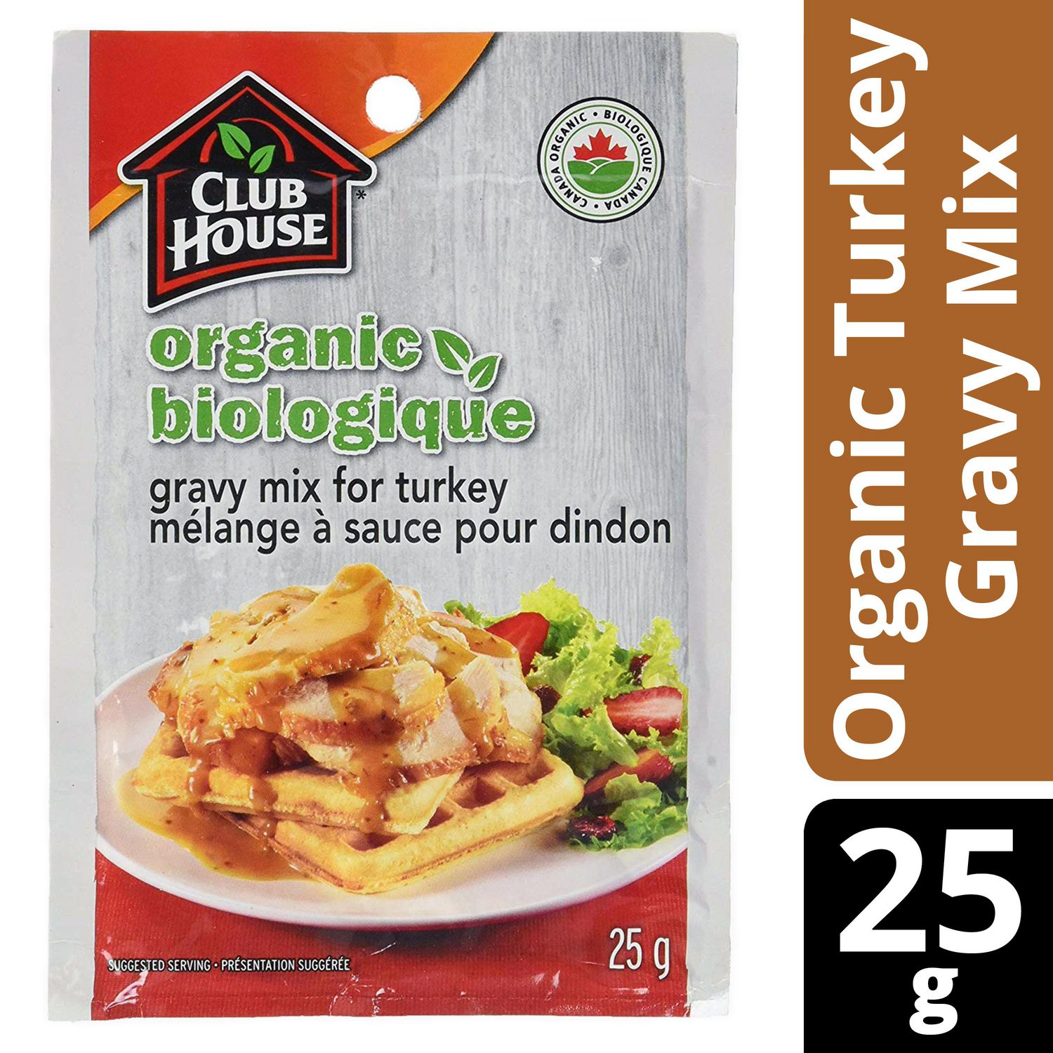 Club House, Organic Gravy Mix, Turkey, 25g Walmart Canada