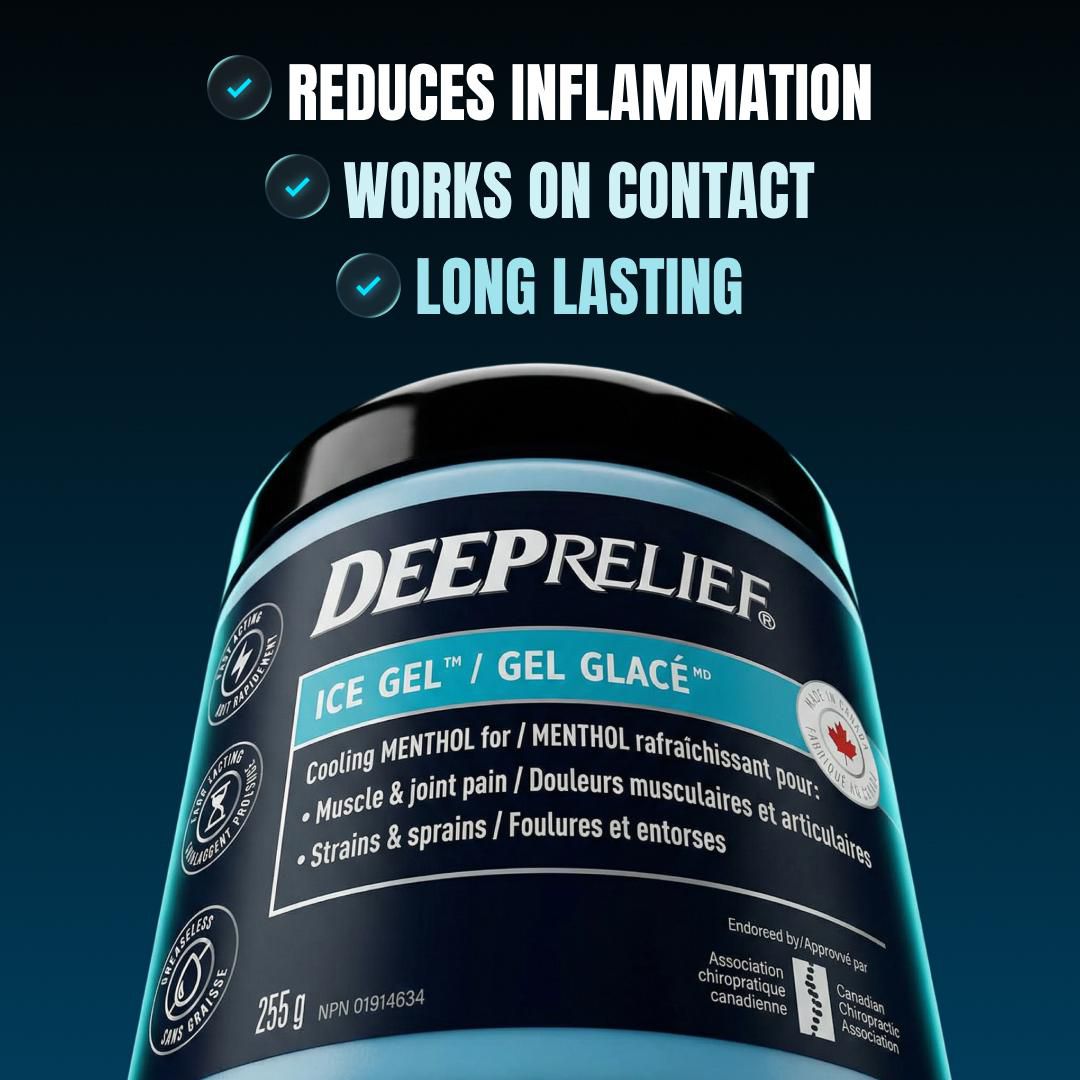 thumbnail image 3 of Deep Relief Ice Gel, Muscle and Joint Pain Relief, Reduces Inflammation, 255g, 3 of 6
