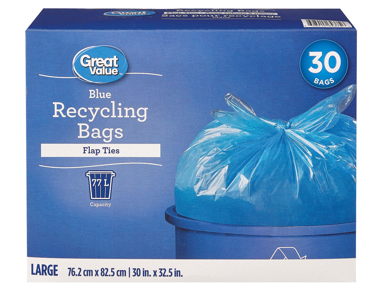 Blue value. Blue Bag. Recycling Bag. Walmart Bag.