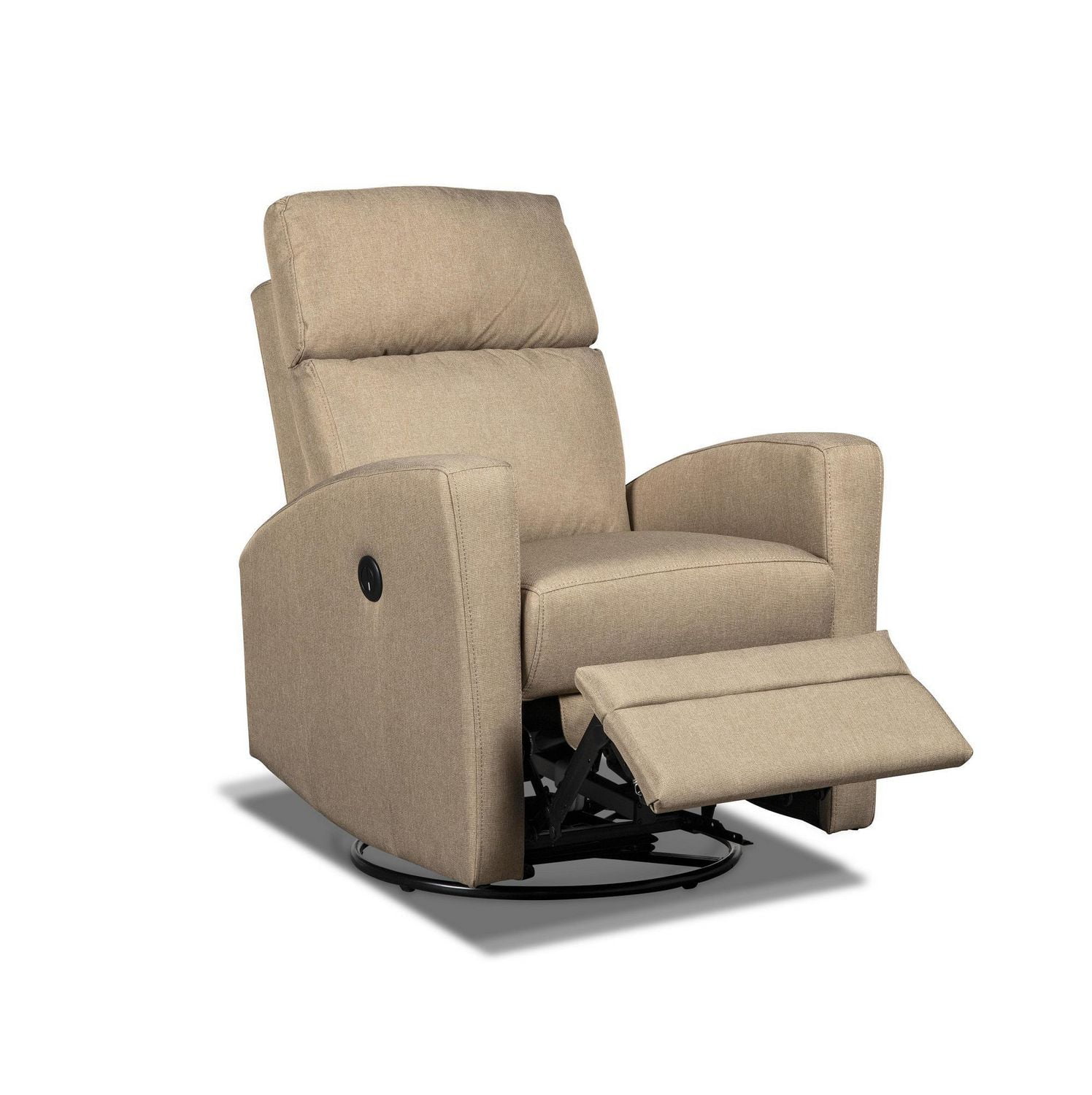 Topline Home Furnishings Sand Power Swivel Recliner Walmart Canada