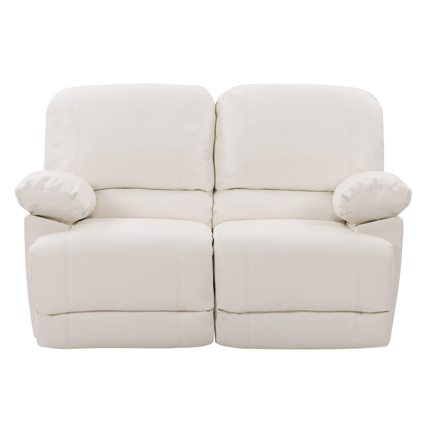 CorLiving Plush Reclining Bonded Leather Loveseat Walmart Canada