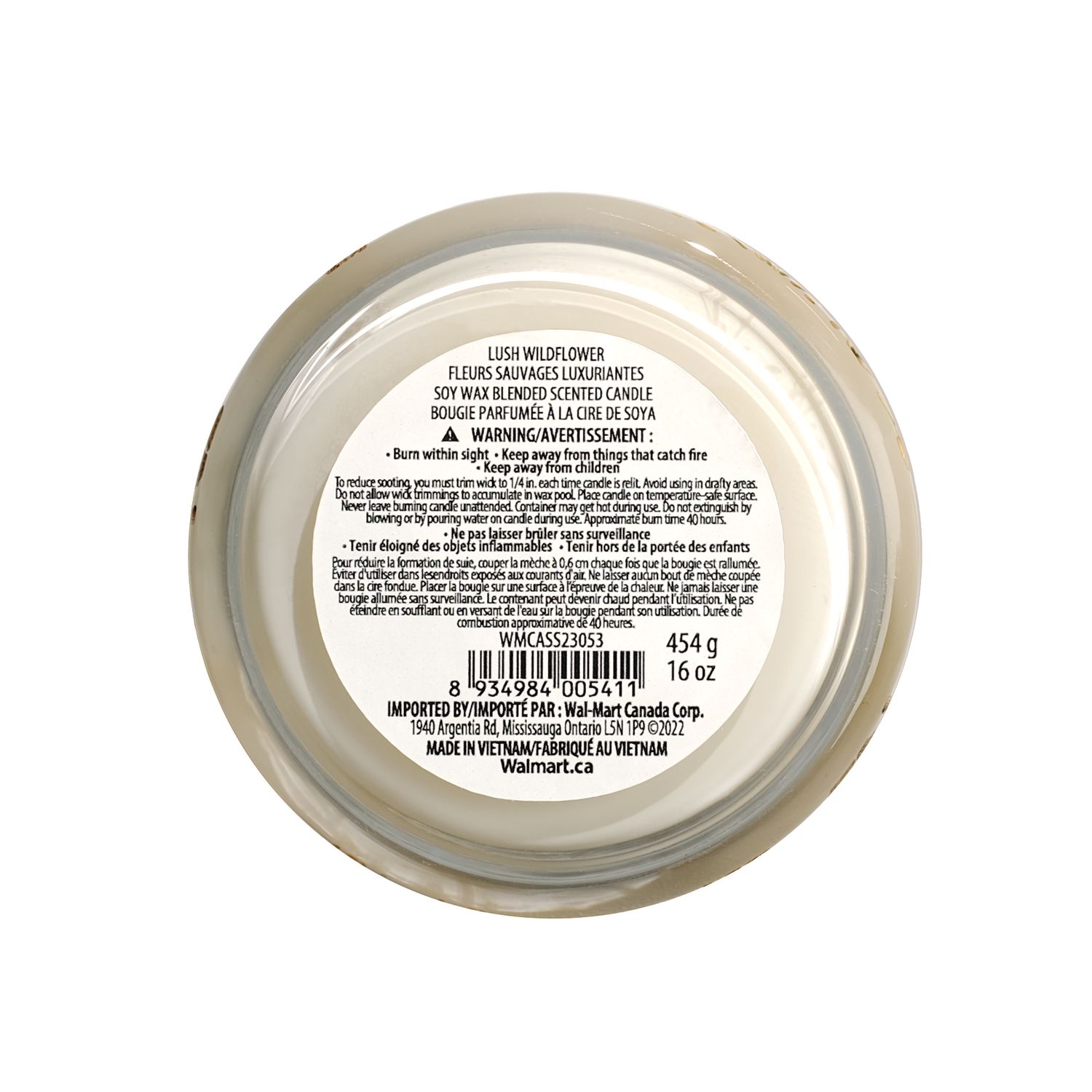 Botanical Light 454g Lush Wildflower Soy Wax Blended Scented