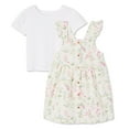 thumbnail image 1 of Ensemble 2 pièces avec jupe-salopette George pour petites filles, 1 of 2