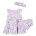 thumbnail image 2 of George Baby Girls' Dress 3-Piece Set, 2 of 2