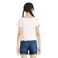 thumbnail image 2 of Justice Girls' Rib Top, 2 of 4