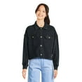 thumbnail image 1 of Justice Girls' Waffle Shacket, 1 of 3