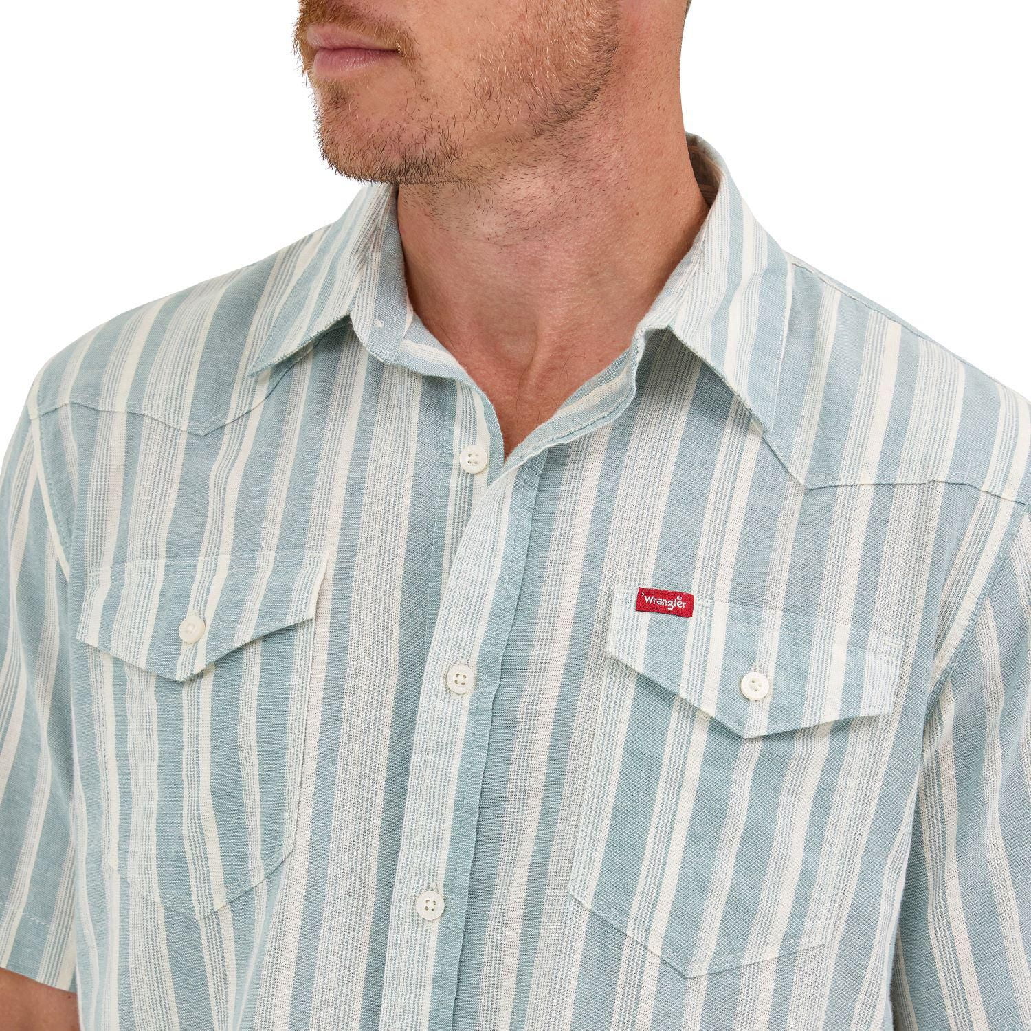 Wrangler Men's Short Sleeve Western Shirt