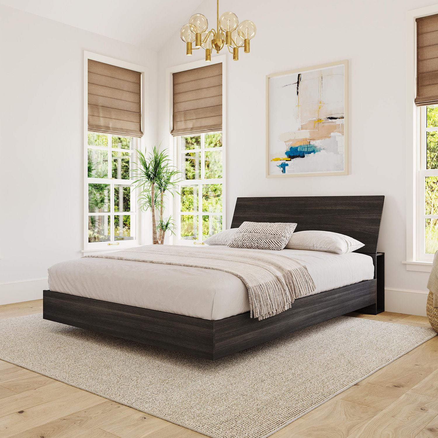 Nexera Tribeca Full Size Ebony Headboard And Platform Bed Walmart Canada