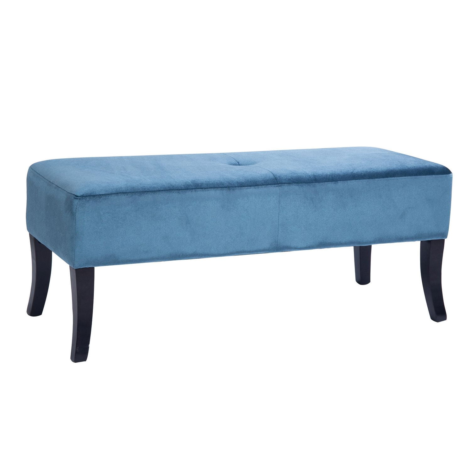 CorLiving Antonio Blue Velvet 46" Wide Bench | Walmart Canada