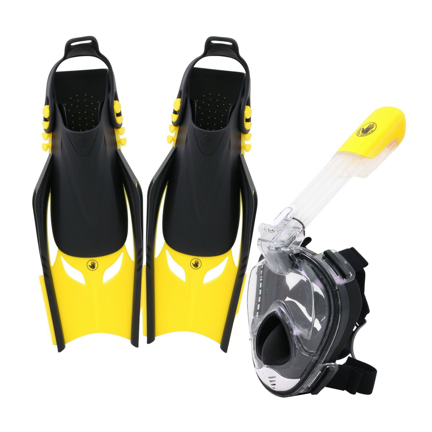 Swimming Free Diving Mask Fins Mirror Wet Breathing Tube Ankle Water Sports  NEW