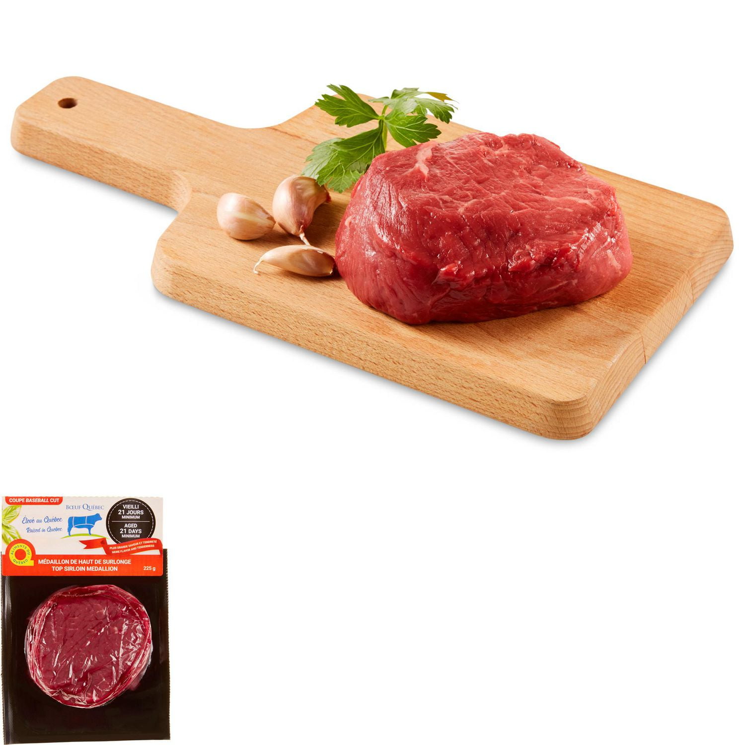 Boeuf Quebec Top Sirloin Medallion, 225 g